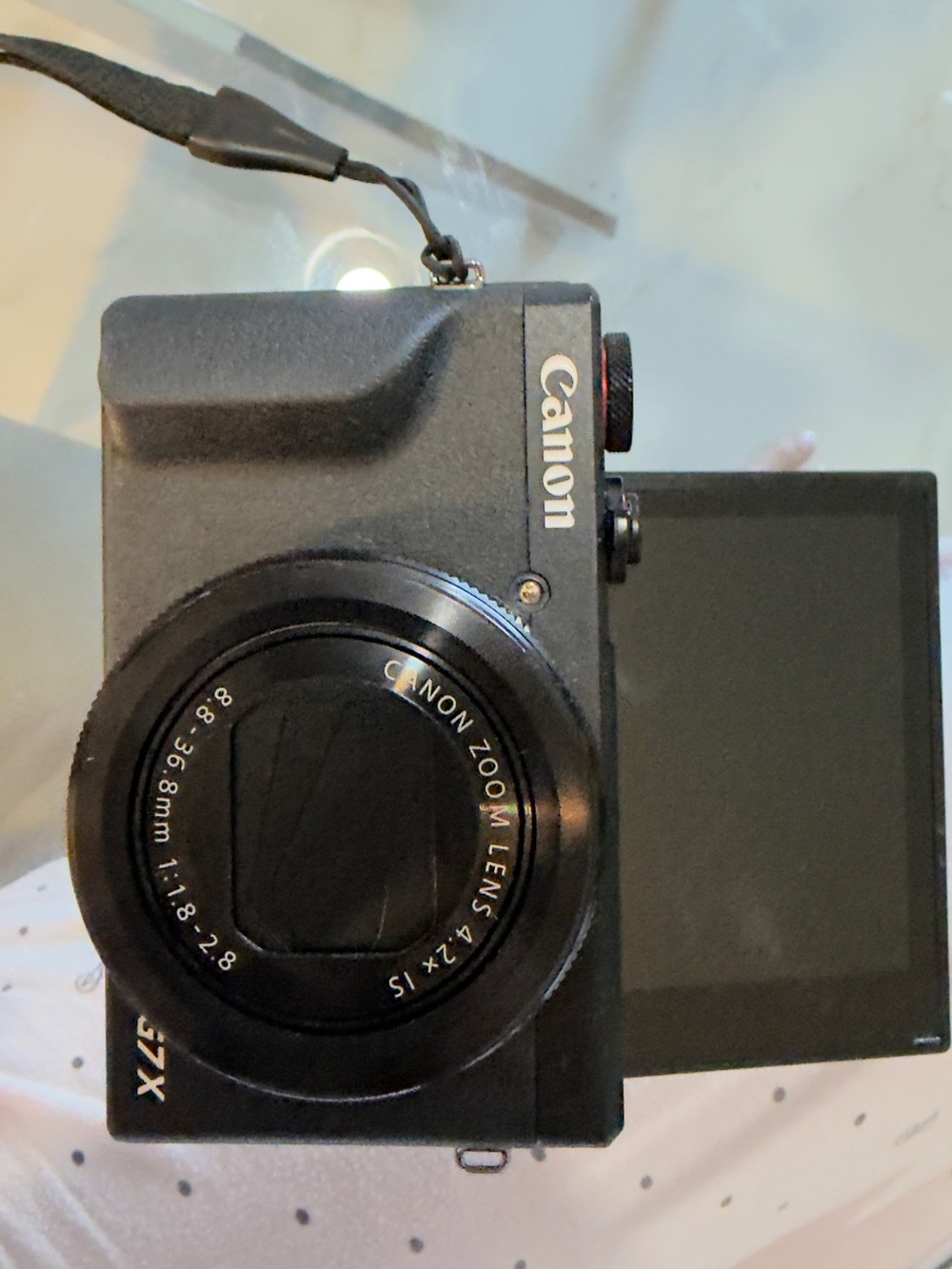 Canon Black Compact Digital Camera with Flip-Out Screen